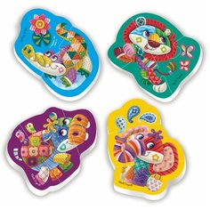 Мягкие пазлы Baby Puzzle "Чудо зоопарк" 4 картинки, 12 эл. Vladi Toys