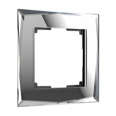 Рамка из стекла на 1 пост Diamant зеркальный Werkel W0011220/ Рамка на 1 пост Diamant (зеркальный)