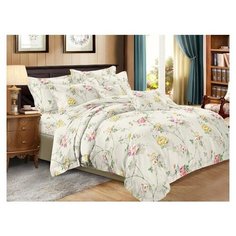 КПБ Cleo полисатин "Art Color" полуторный 145*215*1(±5) 150*220*1(±5) 70*70*2(±2) 15/261-AC