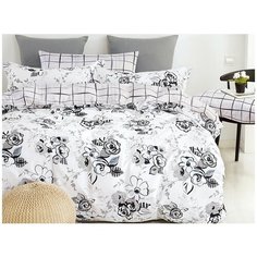 КПБ Cleo сатин набивной "Satin de Luxe" дуэт 150*210*2 230*250*1 50*70+5*2 70*70*2 41/665-SK