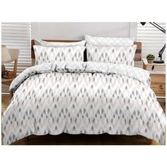 КПБ Cleo сатин набивной "Satin Lux" полуторный 145*215*1(±5) 150*220*1(±5) 70*70*2(±2) 15/554-SL