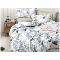 КПБ Cleo сатин набивной "Satin Lux" двуспальный 175*215*1(±5) 200*220*1(±5) 70*70*2(±2) 20/572-SL