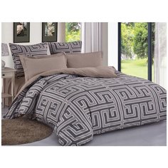 КПБ Cleo сатин набивной "Satin de Luxe" полуторный 150*210*1 160*230*1 70*70*2 15/684-SK