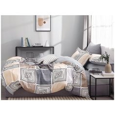 КПБ Cleo сатин набивной "Satin de Luxe" полуторный 150*210*1 160*230*1 70*70*2 15/699-SK