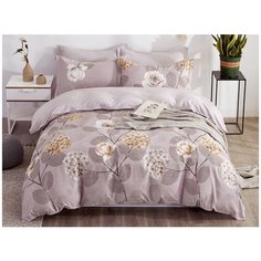 КПБ Cleo сатин набивной "Satin de Luxe" полуторный 150*210*1 160*230*1 70*70*2 15/700-SK