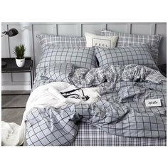 КПБ Cleo сатин набивной "Satin de Luxe" полуторный 150*210*1 160*230*1 70*70*2 15/736-SK