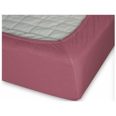 Простыня Cleo трикотажная на резинке 120*200*25 12/20 (марсала)