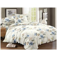 КПБ Cleo полисатин "Art Color" полуторный 145*215*1 150*220*1(±5) 70*70*2(±2) 15/045-AC