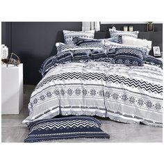 КПБ Cleo сатин набивной "Satin Lux" двуспальный 175*215*1 200*220*1(±5) 70*70*2(±2) 20/563-SL