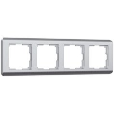 Werkel W0042106/ Рамка на 4 поста Stream (серебряный)