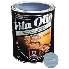 Масло-воск Живая краска VITA OLIO для внутренних работ с твердым воском, ольха голубая, 0.75 л