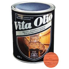 Масло-воск Живая краска VITA OLIO для внутренних работ с твердым воском, вишня, 0.75 л