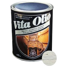 Масло-воск Живая краска VITA OLIO для внутренних работ с твердым воском, серебристый/серый, 0.75 л