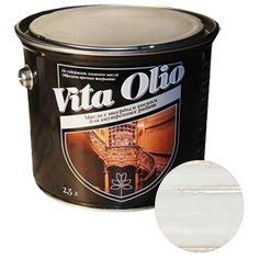 Масло-воск Живая краска VITA OLIO для внутренних работ с твердым воском, дуб беленый, 2.5 л