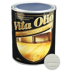 Масло-воск Живая краска VITA OLIO для паркета, лестниц и мебели, серебристый/серый, 0.75 л