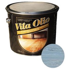 Масло-воск Живая краска VITA OLIO для паркета, лестниц и мебели, ольха голубая, 2.5 л