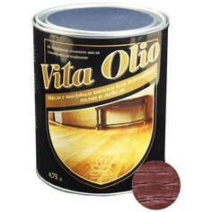 Масло-воск Живая краска VITA OLIO для паркета, лестниц и мебели, махагон, 0.75 л