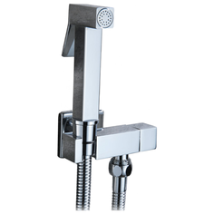 Гигиенический набор (лейка + шланг) Kaiser SH-349 Хром с краном (не смесителем)