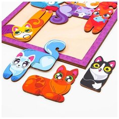 Головоломка Лесная мастерская Тетрис для малышей, "Котята" (4276062)