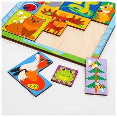 Головоломка Лесная мастерская Тетрис для малышей, "Лесные зверята" (4276063)