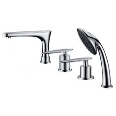 KAISER Star 02222 Chrome Смеситель на борт ванны, 4 отверстия, Хром