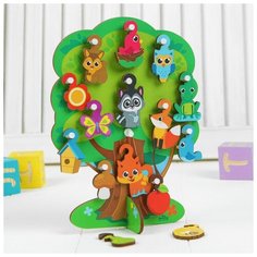 Развивающая игрушка Лесная мастерская с крючками "Лесное дерево" (4287146)