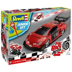 Сборная модель Гоночный автомобиль JUNIOR KIT Pull Back Racing Car, красный Revell