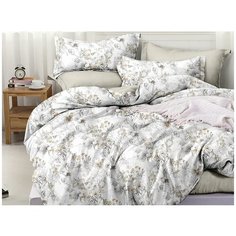 КПБ Cleo сатин набивной "Satin Lux" двуспальный 175*215*1 200*220*1(±5) 70*70*2(±2), 20/584-SL