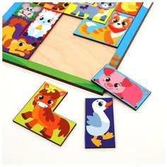 Головоломка Лесная мастерская Тетрис для малышей, "Ферма" (4276336)