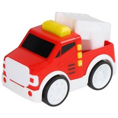 Машинка детская "Пожарная", свет, звук, едет при нажатии на кнопку кабины, в/к 20,6*11,6*13,5см Компания Друзей