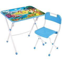 Стол детский Nika стол + стул Волшебный мир принцесс (КПУ1/16) 60x45 см синий