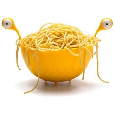 Дуршлаг Spaghetti Monster желтый Ototo