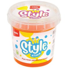 Слайм Style Slime классический "Оранжевый с ароматом апельсина", 150 мл, LORI, Сл-002
