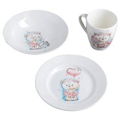 Набор посуды Кубаньфарфор "Кроха", 3 предмета