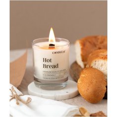 Ароматическая свеча HOT BREAD / Свеча Горячий хлеб - свеча с деревянным фитилем, CANDLE ME