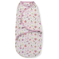 Конверт для пеленания на липучке SwaddleMe Blumen und Schmetterlinge (бабочки/цветочки), размер S/M Summer Infant