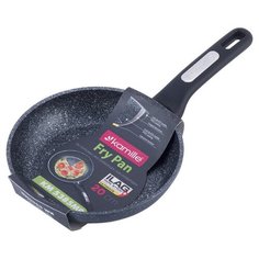 Сковорода 20см. с покрытием чёрный мрамор из алюминия Kamille