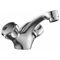 Смеситель DECOROOM DR50011R двуручный для умывальника монолитный