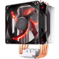 Кулер для процессора Cooler Master Hyper H410R серебристый/черный/красная подсветка