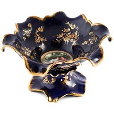 Ваза на ножке LEFARD ВЛЮБЛЕННАЯ ПАРА КОБАЛЬТ 20*12 см