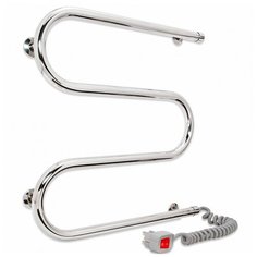 Электрический полотенцесушитель Laris Змеевик 25 РС3 500x500 Э правое подключение хром