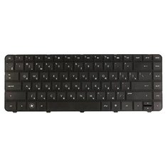 Клавиатура для ноутбука HP 250 G1, 430, 630, 635, 640, 645, 650, 655 Series. Плоский Enter. Черная, без рамки. PN: 653390-251. Top On