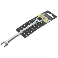 Ключ комбинированный 9х9мм трещоточный с держателем ЭВРИКА