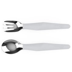 Детский набор EveryDay Baby: ложка, вилка, серый