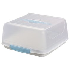 DRINA Контейнер для торта Belino 10522, 26.5x27.5 см, голубой