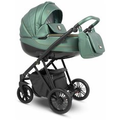 Коляска 2в1 Camarelo Zeo, ZEO-04, изумрудный экокожа