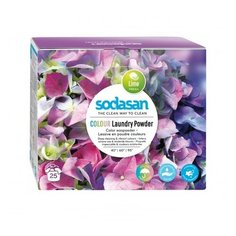 SODASAN Органический стиральный порошок-концентрат для стирки изделий из цветных тканей 1,2 кг