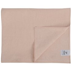 Дорожка на стол из умягченного льна розово-пудрового цвета из коллекции Essential, 45х150 см Tkano