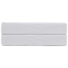 "Простыня на резинке из египетского хлопка Essential, белая, 160х200х28 см" Tkano