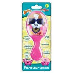 Baffy Расческа-щетка "Собачка" :розовый